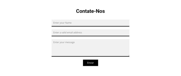 Formulário de contato cinza Modelo HTML