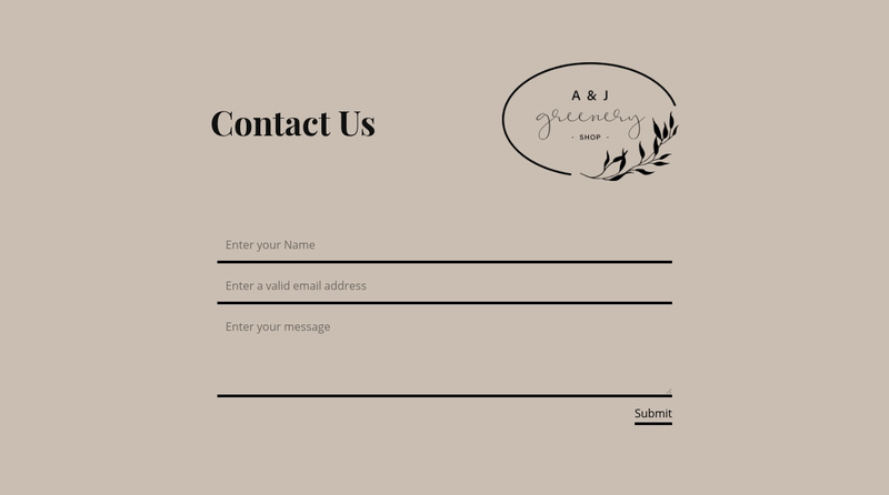 Write if you have questions Squarespace Template Alternative