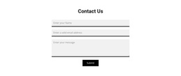 Grey Contact Form - Responsive Web Page Design