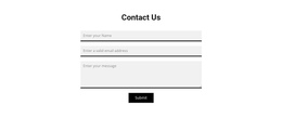 Grey Contact Form Website Creator