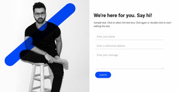 Say Hi - Free Download Website Design