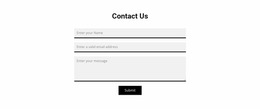Grey Contact Form - Drag & Drop Website Mockup