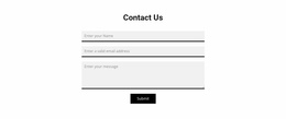 Grey Contact Form - Website Template Download
