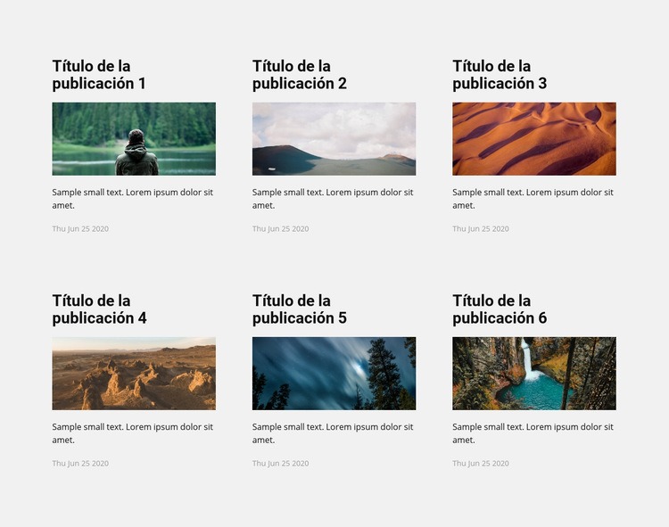 Noticias de viaje Creador de sitios web HTML