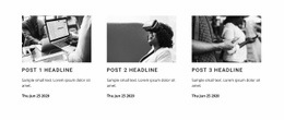 Business blog - Html Code Example by Nicepage