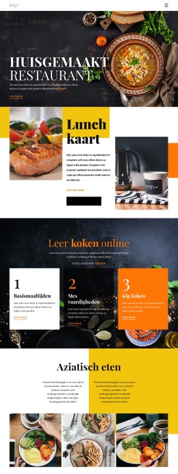 Beter Dan Thuis Eten - HTML-Sjabloon Downloaden