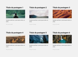 Notícias De Viagens - Belo Design De Site