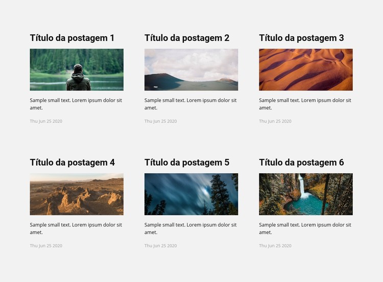 Notícias de viagens Template CSS