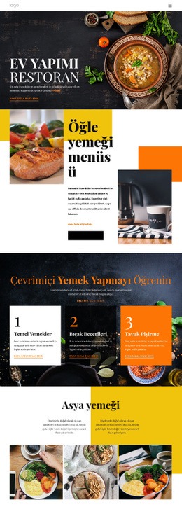 Ev Yemeğinden Daha Iyi - Profesyonel Web Sitesi Maketi