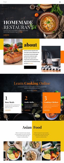 Better Than Home Food - Fully Responsive Template