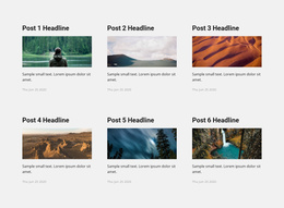 Travel News Portfolio Template