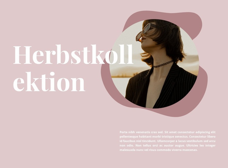 Herbstkollektion im Angebot Website design