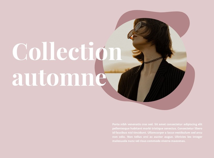 Collection d'automne en vente Modèle CSS