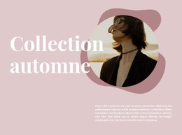Collection D'Automne En Vente - Modèle Professionnel D'Une Page