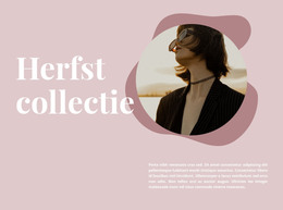 HTML-Paginaontwerp Voor Herfstcollectie In De Aanbieding