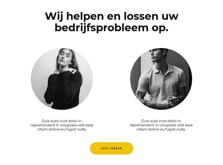 Twee personen Website Builder-sjablonen