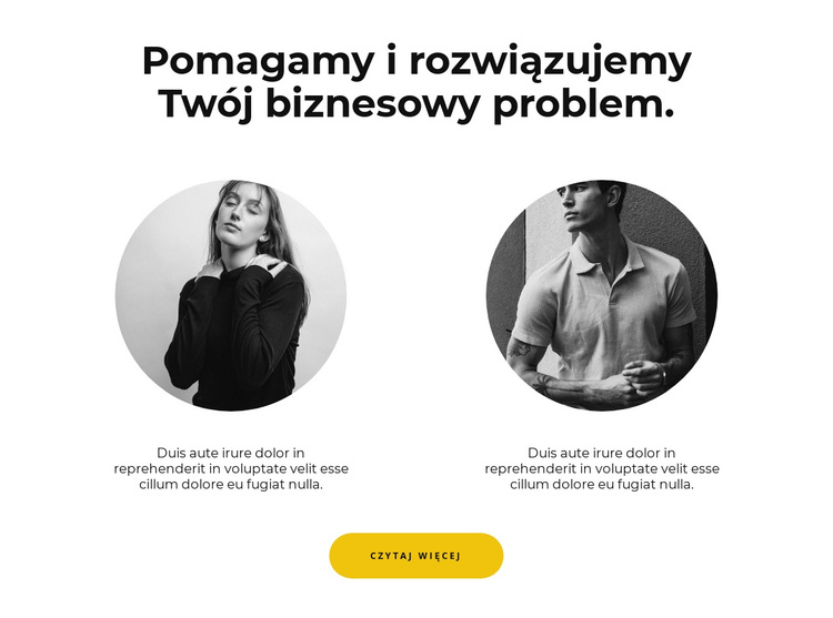 Dwoje ludzi Motyw WordPress