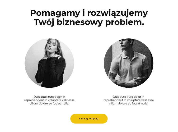 Dwoje ludzi Projekt strony internetowej