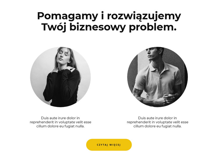 Dwoje ludzi Szablon HTML