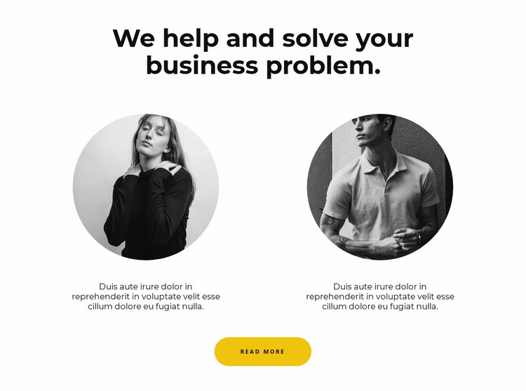 Two people Squarespace Template Alternative
