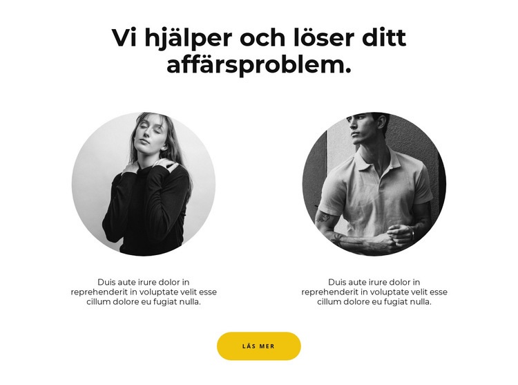 Två personer Hemsidedesign