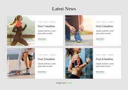 Latest News - HTML Template by Nicepage
