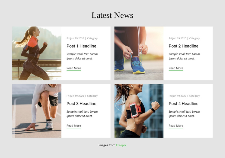 Latest News One Page Template