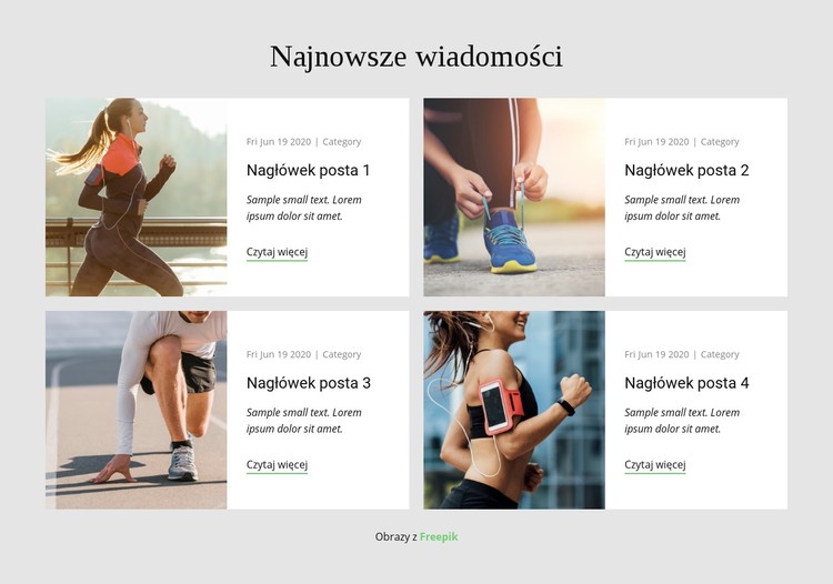 Najnowsze wiadomości Szablon CSS