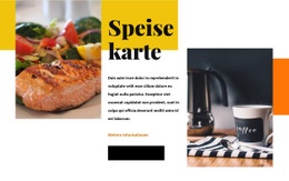 Über Das Restaurant – Fertiges Website-Design