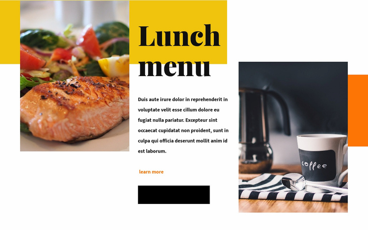 About Restaurant Wix Template Alternative