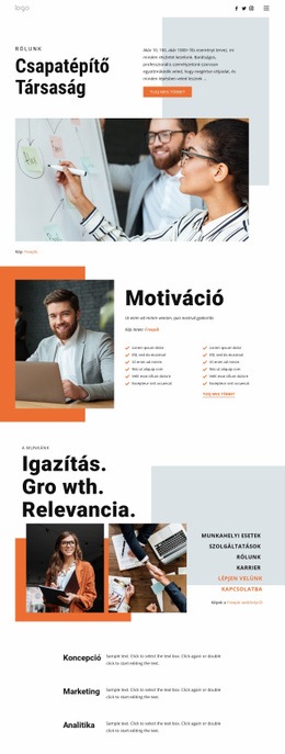 Csapatépítés Az Üzleti Életben - Egyedi Webhelytervezés