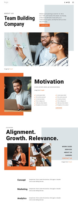 Team Building For Business Wordpress Themes