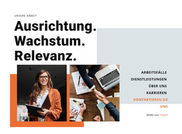 Ausrichtung, Wachstum, Relevanz – Kostenloses WordPress-Theme
