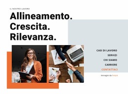 Allineamento, Crescita, Rilevanza - Tema WordPress Gratuito