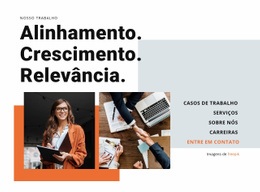 Alinhamento, Crescimento, Relevância - Construtor De Sites Gratuito