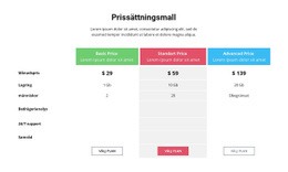 CSS-Rutnätsmall Kolumn För Välj En Prisstrategi