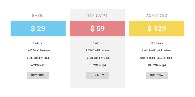 Cost-plus pricing CSS Template
