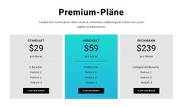 Premium-Pläne - Build HTML Website