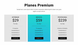 Planes Premium: Plantilla Joomla Multipropósito