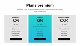 Plans Premium - Modèle Joomla Polyvalent