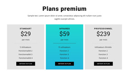 Plans Premium - Inspiration Du Thème WordPress