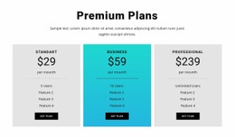 Premium Plans - Html Code Example by Nicepage