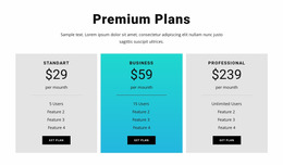 Premium Plans - Build HTML Website