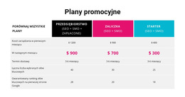 Wybierz Swój Plan - Strona Docelowa