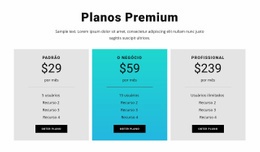 Planos Premium - Build HTML Website