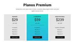 Planos Premium - Modelo Em Branco HTML5