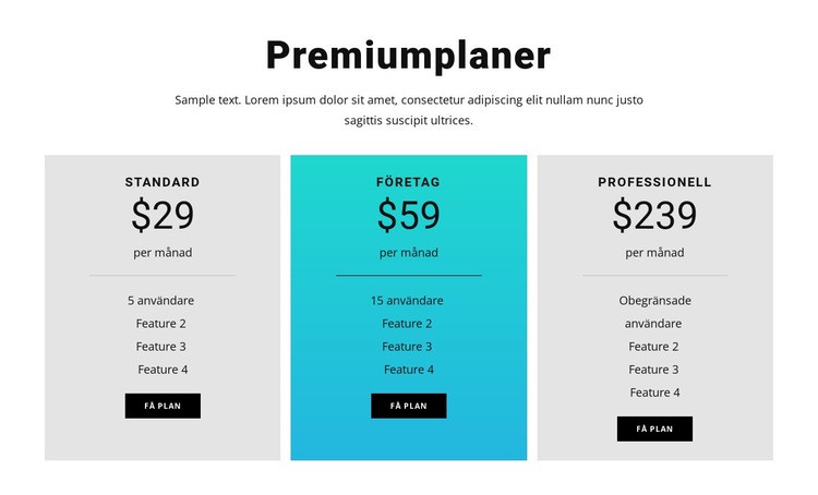 Premiumplaner WordPress -tema