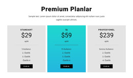 Premium Planlar - HTML Sayfası Şablonu