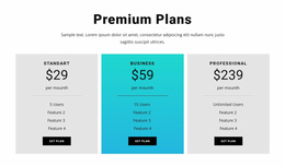 Most Creative Landing Page For Premium Plans