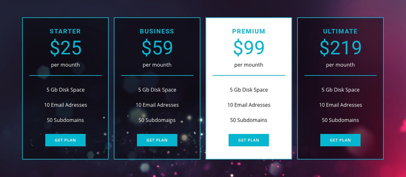 Business and premium plans Wix Template Alternative